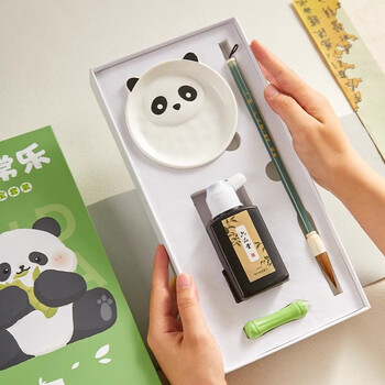 六品堂毛笔书法专用初学者入门套装成人练毛笔字专用兼毫小楷毛笔软笔笔墨纸砚文房四宝生日书法礼盒