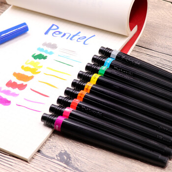派通(Pentel)彩色科学毛笔 国风练字绘画软毛笔(适用于XGFL)毛笔替芯 FR-110X 天蓝色 派通(Pentel)彩色科学毛笔 国风练字绘画软毛笔(适用于XGFL)毛笔替芯 FR-110X 天蓝色