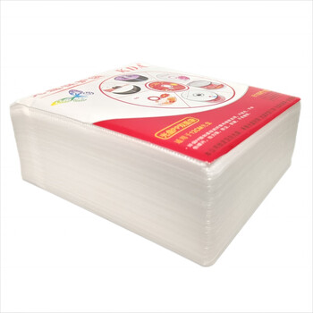 KDA 厚款 白色磨砂 PP双面装 光盘袋子 CD/DVD 12CM光盘通用 光盘收纳袋 光盘保护套 100个/包