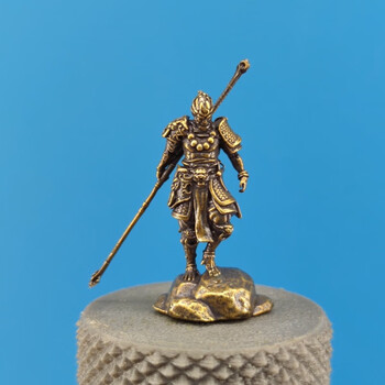 銅製 悟空 神話孫悟空 斉天大聖 書道具 文房具 装飾品 工芸品 美術品