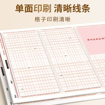 递乐 中考语文作文专用纸 考试标准 格子纸 A3 格子本 答题纸 稿纸 20张 SJA3020E986 答题卡