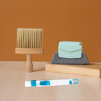 神器床底清扫桌面房间除尘家用鸡毛掸子升级款实木大毛刷滑道清洁刷