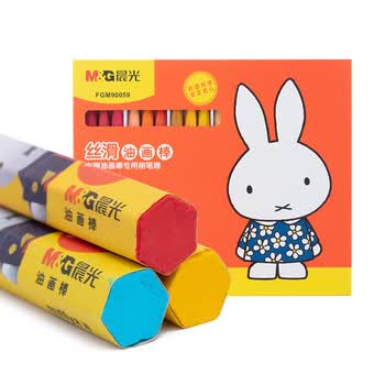 晨光（M&G）文具36色丝滑油画棒安全配方儿童涂鸦绘画笔米菲系列蜡笔附削笔器FGM90059生日礼物
