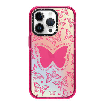 casetify闪粉幻彩蝴蝶苹果iphone14promax手机壳12潮款1311plus幻彩