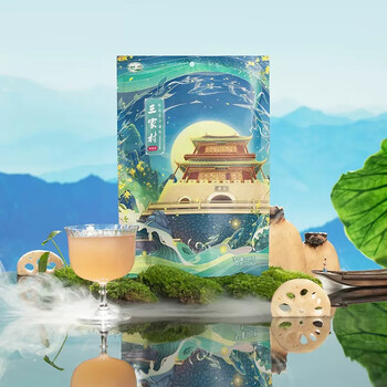 三家村桂花莲子藕粉400g/袋（40g*10包）西湖纯莲藕粉羹早餐代餐