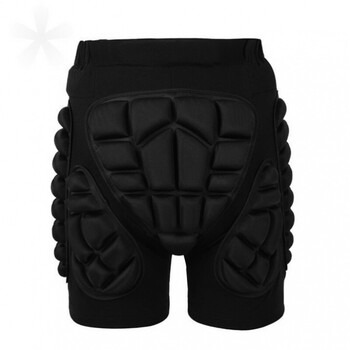 滑护臀雪护臀护垫轮滑护臀护垫滑冰护臀护垫护具儿童加厚 i85-k-黑色