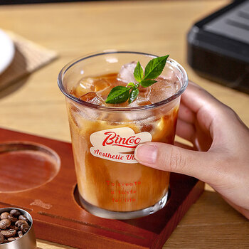 Bincoo玻璃咖啡杯家用冰美式透明杯子精致拿铁杯Dirty高颜值水杯