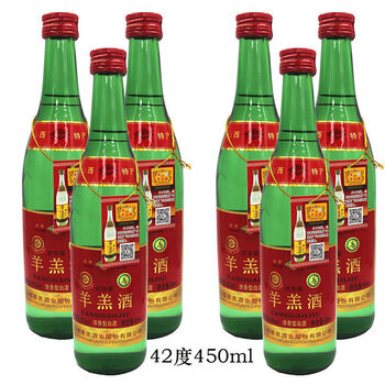 型42度孝义纪念版特制羊羔酒450ml 纪念版42度450mlx6瓶【图片 价格