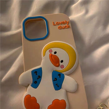 hkxa ins超萌呆呆歪头鸭华为mate40pro手机壳可爱mate30手机壳荣耀30