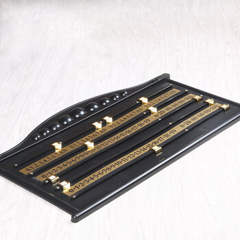 捍升 斯诺克美式台球塑料质手动记分牌胶轨台球计分盘计分器