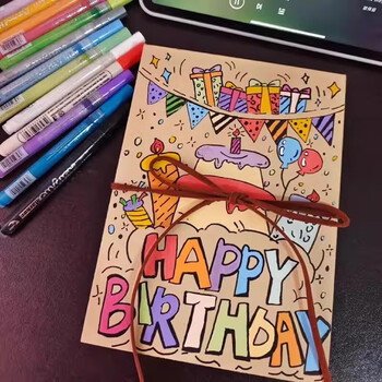 佳茉风琴折叠diy相册本立体书自制空白手工情侣朋友闺蜜毕业纪念创意元宵妇女节礼物大号牛卡内页