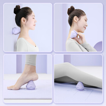 PROIRON普力艾 筋膜球吸附式足底按摩球颈摩球肌肉放松背部按摩器 紫