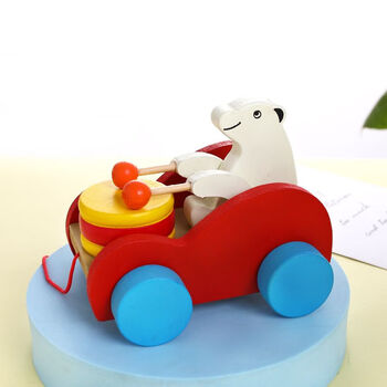 梵达森小孩礼物毛毛虫拉车拉绳玩具手拉车学步线绳牵绳礼品婴儿手拉绳