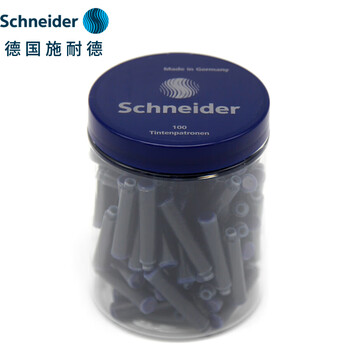 施耐德(Schneider)【热门商品】钢笔墨囊墨水胆非碳素不堵笔欧标钢笔适用100支装 蓝黑色6823 施耐德(Schneider)【热门商品】钢笔墨囊墨水胆非碳素不堵笔欧标钢笔适用100支装 蓝黑色6823