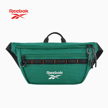 锐步防泼水耐磨轻量胸包 户外旅行多场景单肩斜挎包 可调节肩带 绿色