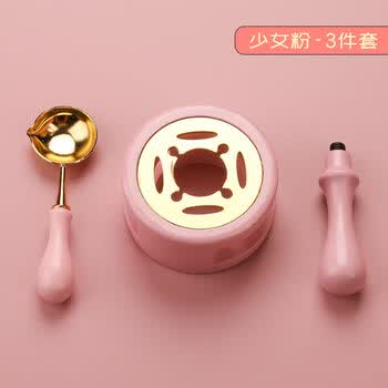 苏拉达（Surada）火漆印章 火漆印章熔炉工具套装儿童火星印章蜡粒加热勺子印章头手柄 火气印章配件3件套sd023