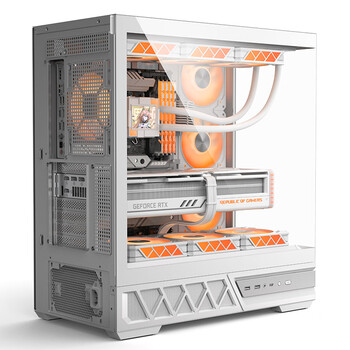 金河田(Golden field)平行世界 白色 游戏电脑台式主机箱 兼容双360水冷 ATX主板/三面快拆/支持背插/270°海景房 金河田(Golden field)平行世界 白色 游戏电脑台式主机箱 兼容双360水冷 ATX主板/三面快拆/支持背插/270°海景房