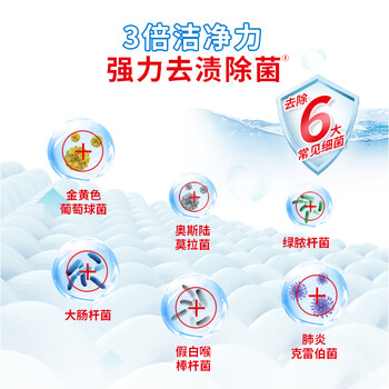 立白超洁清新无磷洗衣粉大袋4.23斤 家庭装低泡易漂 遇水不烫手