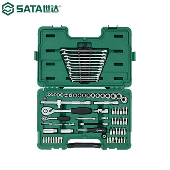 世达(SATA)汽修汽保工具小飞大飞套筒棘轮扳手组合套装09518 世达(SATA)汽修汽保工具小飞大飞套筒棘轮扳手组合套装09518