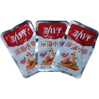 新品劲仔小鱼仔即食香辣麻辣小鱼干湖南特产网红休闲小零食麻辣味70包