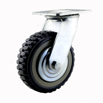 6寸万向轮实心轮承重轮载重轮推车轮子小车轮工业轮搬运车轮
