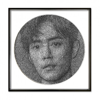 钉子画钉子绕线画diy手工制作定制照片礼物diy线画人像弦丝画送女生昂