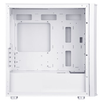 先马（SAMA）平头哥M8 雪装版 游戏办公mini电脑主机箱 前板铁网/玻璃侧透/支持M-ATX主板240水冷/U3/纯白色