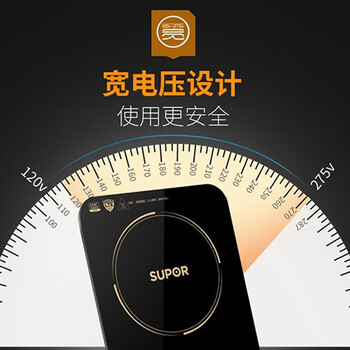 苏泊尔（SUPOR）家用多功能电磁炉C22-IH91 大功率触控 六大功能 大面板 定时功能电磁炉 配双锅