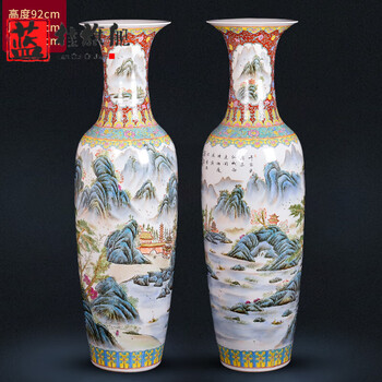 中国，花瓶 ，景德镇，時代物，粉彩 ，大壷　，大花瓶　，大甕　，蓋付き 中国，花瓶 ，景德镇，時代物，粉彩 ，大壷，大花瓶，大甕，蓋付き