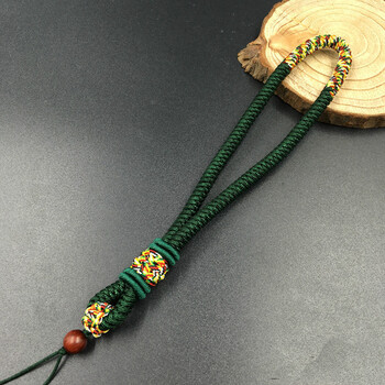 手工编织手把件绳文玩把件绳男款弹弓绳失手绳腰挂绳手把件竖菠萝金刚