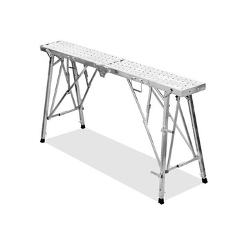 琛艺马凳马镫折叠脚手架升降加厚 马蹬折叠架子装修用的铁板凳折叠凳