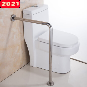 304不锈钢l型直角浴室厕所老人残疾人马桶坐便器无障碍安全扶手砂光款