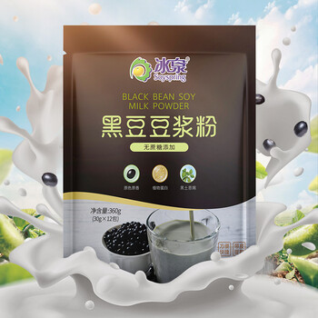 冰泉豆浆 无蔗糖添加黑豆豆浆粉 360g(30g*12小条) 冰泉豆浆 无蔗糖添加黑豆豆浆粉 360g(30g*12小条)