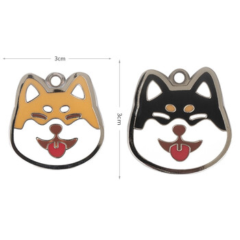 芮柴woofcard纯金属刻字diy定制柴犬法斗泰迪宠物狗牌