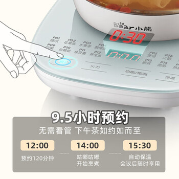 小熊养生壶 热水壶煮茶器煮茶壶电水壶电热水壶烧水壶多功能保温花茶壶 YSH-C15F1