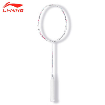 李宁（LI-NING）羽毛球拍雷霆小钢炮超轻白色全碳素进攻型单拍4U已拉线AYPT311-4