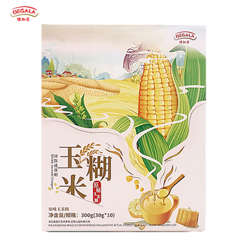德加乐原为玉米糊900g（300g*3盒）0添加蔗糖0脂肪营养早餐代餐粗粮粥