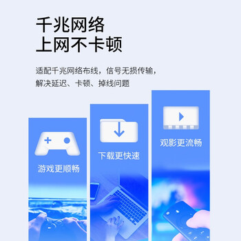 普联（TP-LINK） 超五类网线1米 CAT5e类千兆网络连接线 工程家用电脑宽带监控非屏蔽8芯双绞成品跳线  EC5e-1(灰)