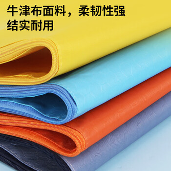 优必利 A4拉链文件袋 帆布防水资料收纳袋 手提袋拉链票据袋8个  1211混色