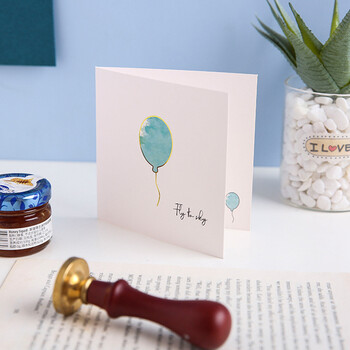 佳茉贺卡6张带信封封口贴纸邀请卡小清新商务卡片毕业纪念生日贺卡礼物员工答谢留言伴手礼