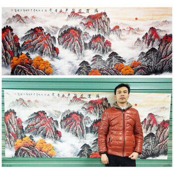 精品有合影 广西著名画家 陆弼国 2.