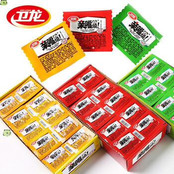 京喜好货嘴烧网红休闲面筋辣条小吃零食整盒装多规格便宜批发麦辣鸡汁