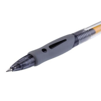 晨光(M&G)文具GP1008/0.5mm按动中性笔按压式商务办公签字笔水笔考试刷题走珠笔 黑色 12支/盒 1盒装