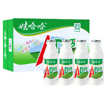 娃哈哈ad钙奶220g*24瓶整箱早餐饮品儿童哇哈哈乳酸奶饮料 【】ad钙奶