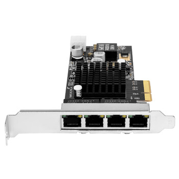 魔羯（MOGE）intel I350T4芯片PCI-E X4千兆四口服务器网卡4口POE供电网络适配器工业相机图像采集视觉 MC2268