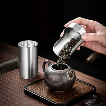 金镶玉 茶叶罐密封罐便携 锡罐高档礼盒 小号旅行随身茶则纯锡罐 金镶玉 茶叶罐密封罐便携 锡罐高档礼盒 小号旅行随身茶则纯锡罐