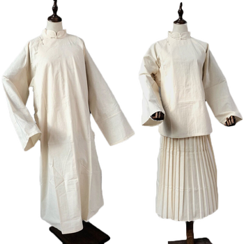 孝衣 引路人孝服男女丧葬衣服白帽葬礼用品传统丧服孝裤孝衣套装 bx