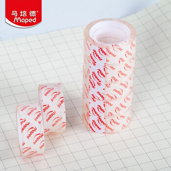 马培德Maped 透明胶带*8个装 加厚1.8cm宽 小号细窄强力胶带学生文具手工生活办公用品 752811CH 马培德Maped 透明胶带*8个装 加厚1.8cm宽 小号细窄强力胶带学生文具手工生活办公用品 752811CH