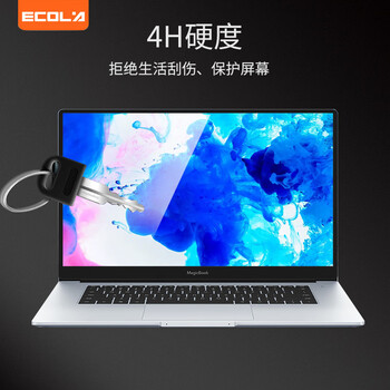 宜客莱（ECOLA）笔记本电脑屏幕保护膜 高清透明防刮擦14英寸16:9通用屏幕保护膜2片装 LCD-2MT14
