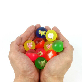 橡胶实心弹力球儿童怀旧玩具按摩橡胶球弹弹球蹦蹦球弹跳球 公仔2个